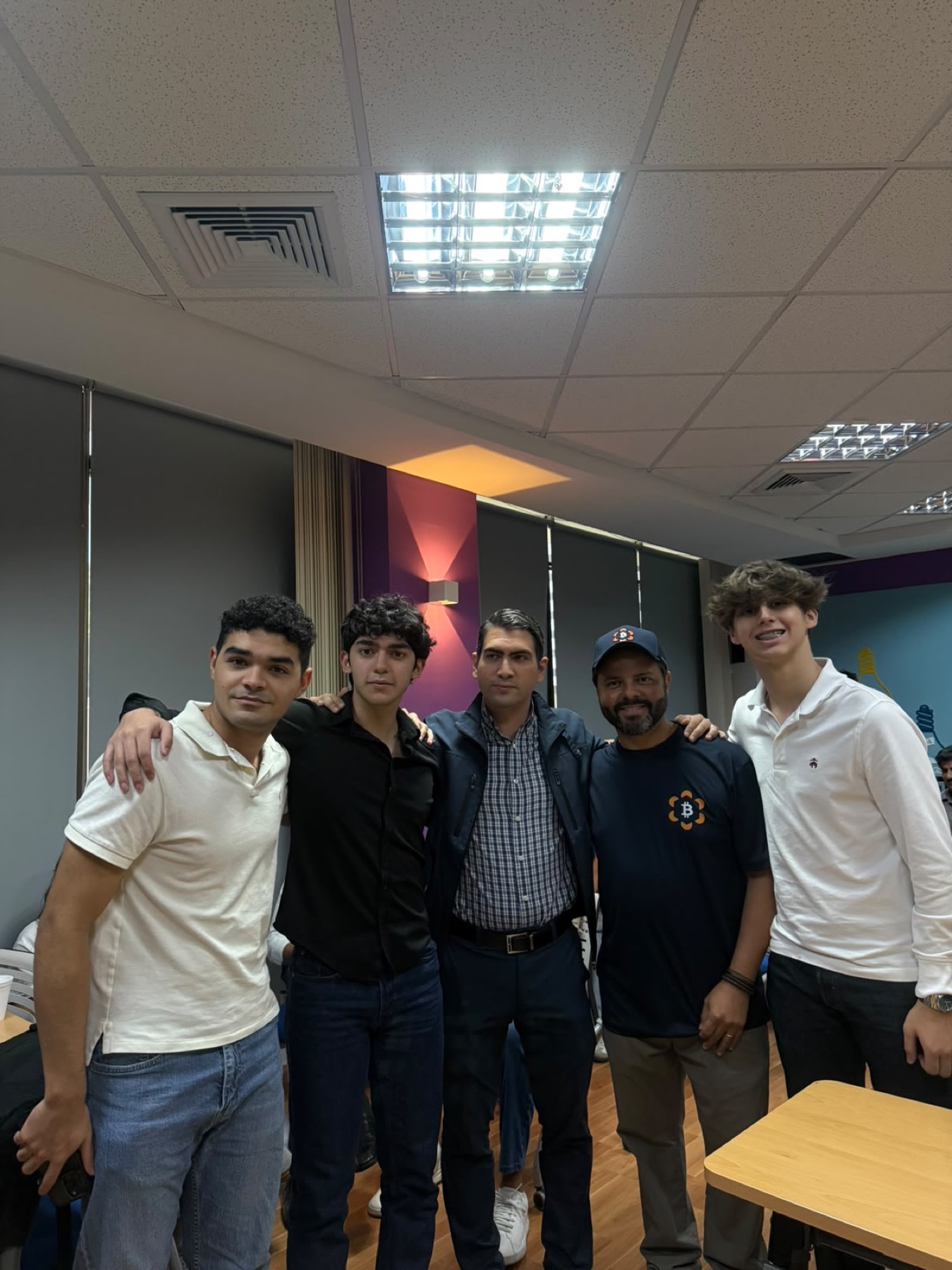 PSYI members with guests following a community event